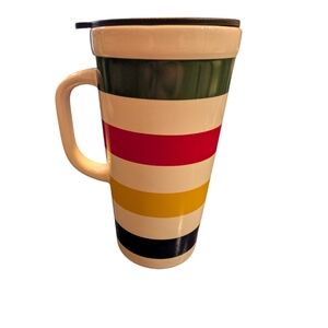 Original Hudson's Bay Ceramic Striped Travel Mug